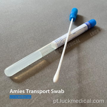 Swab de transporte com gel amies